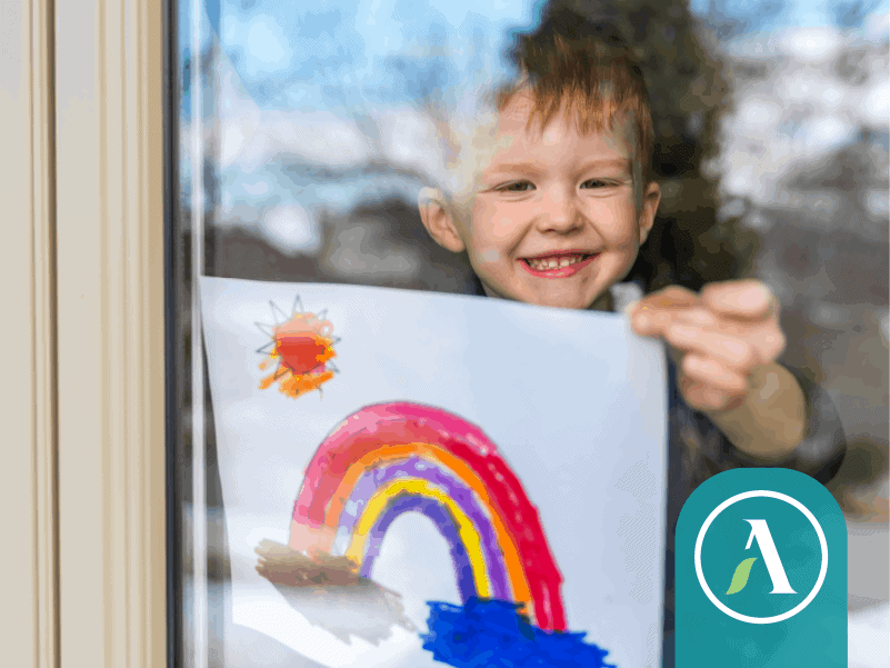 Kid shares encouragement