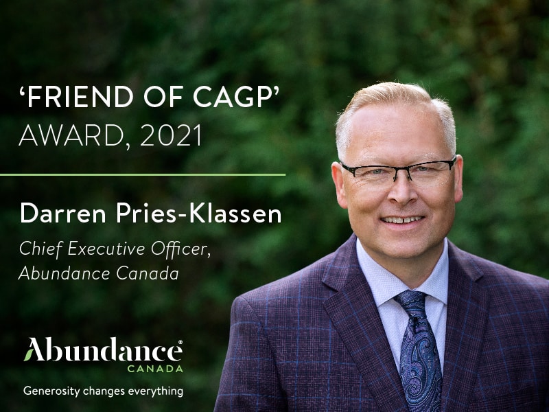 Friend of CAGP Award, 2021