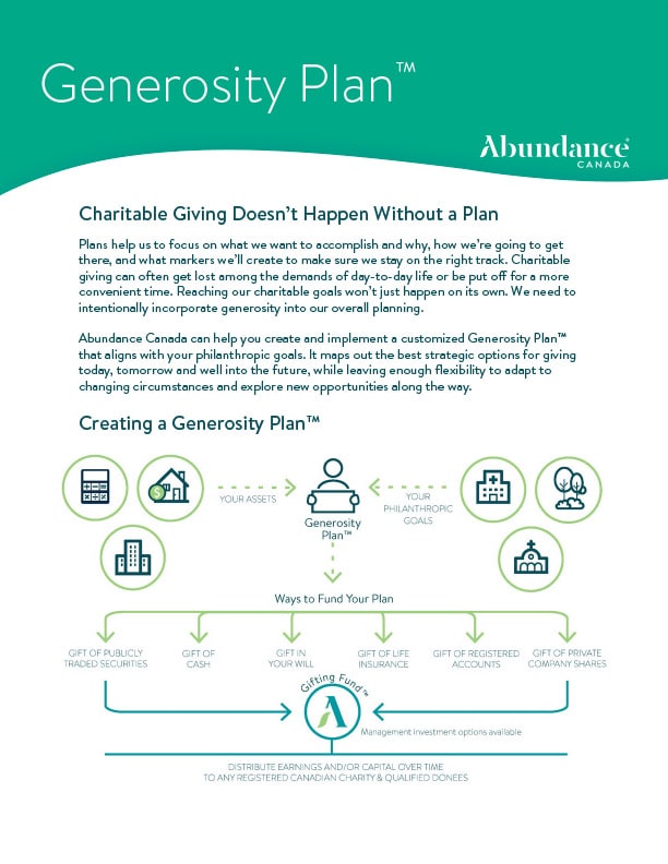 Generosity Plan